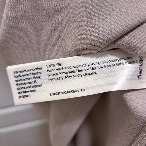 Eileen Fisher Stretch Silk Jersey Funnel Neck Tunic Size 2X - Picture 9 of 9